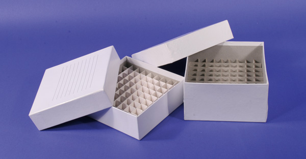 Scatole di cartone plastificato - Scatole di congelamento di cartone -  Criogenia - Strumentazione per laboratorio